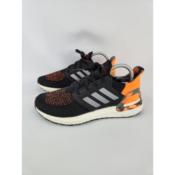 Adidas Ultraboost 20‎ Low Top Men\'s Running Shoes Black Orange Camo FV8322 Sz 7 main image 8